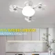 Стельова LED лампа з вентилятором, 3 режимами освітлення та пультом ДК 50W | E27 AY1055