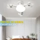 Стельова LED лампа з вентилятором, 3 режимами освітлення та пультом ДК 50W | E27 AY1055