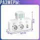 Мережевий фільтр-розгалужувач з вбудованим нічником та заземленням 2х220V | 2хUSB | Type-C J23