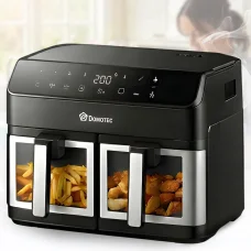 Аерофритюрниця 7.6л з двома кошиками та сенсорним керуванням Domotec MS-3226 4800W
