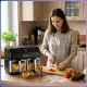 Аерофритюрниця 7.6л з двома кошиками та сенсорним керуванням Domotec MS-3226 4800W