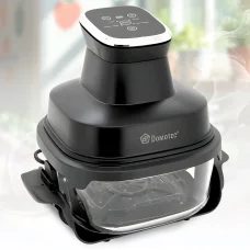 Аерофритюрниця 7л з прозорою чашею та циркуляцією повітря 360° Domotec MS-3228 4600W