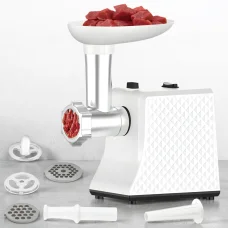 Електрична м'ясорубка з функцією реверсу та насадками Domotec MS-3391 2000W