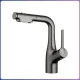 Кухонний змішувач із висувним виливом та поворотом на 360° Faucet CR-8429 Чорний