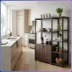 Кухонний стелаж 120х90х34см із закритою шафою та металевим каркасом AD-B02