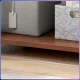 Пересувний офісний стелаж 4 рівня 131х55х40см з коліщатками та полицями МДФ AD-B03