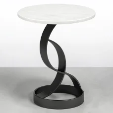 Круглий журнальний столик 40×40×55 см з декоративною основою AD-B37