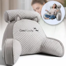 Анатомічна подушка-спинка 60х45х25см із підлокітниками PILLOW-07