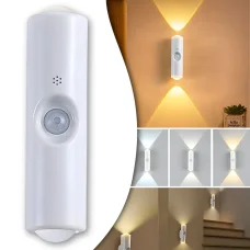 Настінний LED-світильник з датчиком руху та трьома кольорами світла NS-02