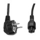 Мережний шнур для блоку живлення C5 3pin з кутовою вилкою WIRE-001 1.5 м