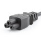 Мережний шнур для блоку живлення C5 3pin з кутовою вилкою WIRE-001 1.5 м