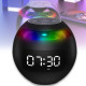 Музична колонка Bluetooth з годинником, радіо та RGB підсвічуванням Kimiso KMS-K12 Чорна