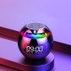 Музична колонка Bluetooth з годинником, радіо та RGB підсвічуванням Kimiso KMS-K12 Чорна