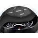 Музична колонка Bluetooth з годинником, радіо та RGB підсвічуванням Kimiso KMS-K12 Чорна
