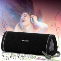 Бездротова міні-колонка Bluetooth з водозахистом IP6 AWEI Y331 10Вт Чорна