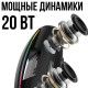 Музична Bluetooth колонка з підсвічуванням та мікрофоном B100 20Вт Чорна