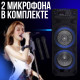 Акустична переносна колонка потужністю 60Вт з 2 мікрофонами та пультом ZXX-9292