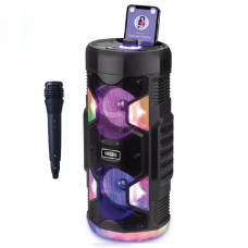 Портативна Bluetooth колонка зі світломузикою та мікрофоном S4406