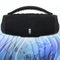 Бездротова Bluetooth колонка з LED підсвічуванням Boombox 3 Mini RGB B11 Чорна