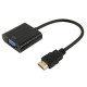 Адаптер HDMI/VGA 12 Кабель-перехідник з цифрового на аналоговий сигнал