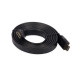 Кабель HDMI 3м плоский Maxkey для підключення відеоапаратури чорний