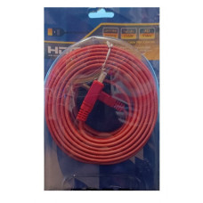 Кабель HDMI 5м плоский для електроніки червоний та синій блістер