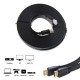 Кабель HDMI 5м плоский Maxkey для передачі цифрового відеосигналу чорний