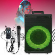 Акустична Bluetooth система на акумуляторі з пультом та мікрофоном Goldteller GT-6010