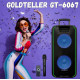 Переносна колонка Bluetooth з двома караоке мікрофонами та пультом Goldteller GT-6067