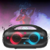 Акумуляторна музична стерео колонка з RGB підсвічуванням Hopestar A50 Party Чорна