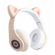 Навушники бездротові Bluetooth зі котячими вушками, що світяться Wireless Headphone CXT-B39