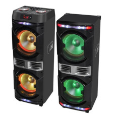 Потужна акустична пара колонок ProAudio 1010 із радіомікрофоном на акумуляторі