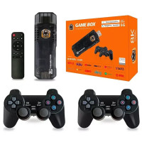 Ігрова ТВ-приставка Game Box 8K на Android TV Stick M98 з джойстиками