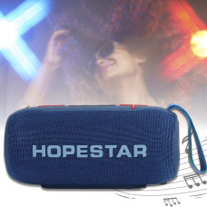 Музична Bluetooth колонка з вологозахисним та LED підсвічуванням Hopestar H49 Синя
