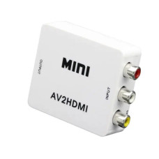 Міні конвертер HDMI to AV P42  тюльпан переходник Адаптер 1080p з живленням