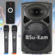Портативна колонка з пультом ДУ і двома мікрофонами Su-Kam BT 150D