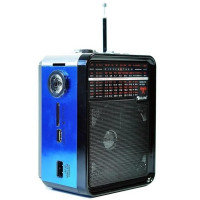 Радіоприймач Golon RX-9100 c USB та SD Портативне радіо на акумуляторі з ліхтариком