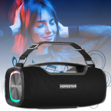 Портативна бездротова Bluetooth колонка з різнобарвним світінням та басом Hopestar A6 X