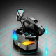 Бездротові вакуумні навушники X1 TWS з Павер Банк. Ігрові bluetooth з RGB LED підсвічуванням та шумоподавленням TWS + кейс зарядк