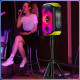 Портативна Bluetooth колонка з мікрофоном та RGB-підсвічуванням Hopestar Party 300 80W Чорний