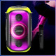 Портативна Bluetooth колонка з мікрофоном та RGB-підсвічуванням Hopestar Party 300 80W Чорний