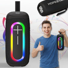 Портативна Bluetooth-колонка 20W з RGB підсвічуванням та захистом IPX6 Hopestar P60 Чорний