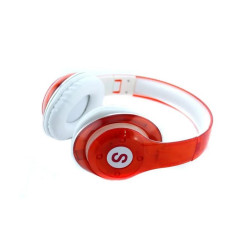 Накладні стерео навушники в стилі Monster Beats з мікрофоном MDR STUDIO Червоно-білі