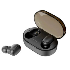 Бездротові вакуумні Bluetooth навушники вкладиші з кейсом A6R  Навушники з кейсом для заряджання Чорні