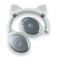 Бездротові накладні Bluetooth навушники з мікрофоном SP-25 Навушники з вушками та підсвічуванням