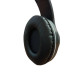 Бездротові накладні Bluetooth навушники з мікрофоном VZV 28M Навушники з вушками та підсвічуванням Чорні