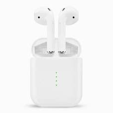 Бездротові вакуумні Bluetooth навушники вкладиші з кейсом i666 Навушники з кейсом для заряджання Білі