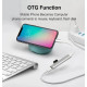 Хаб USB Type-C на 4 USB 3.0 Silver Концентратор для підключення 4 USB