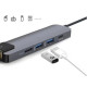 USB хаб 5в1 Type-C RJ45 HDMI та 2 USB 3.0 Концентратор на 5 входів для передачі даних