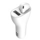Навушник у боксі R із зарядним для airpods USB та від прикурювача авто Бездротова bluetooth блютуз гарнітура